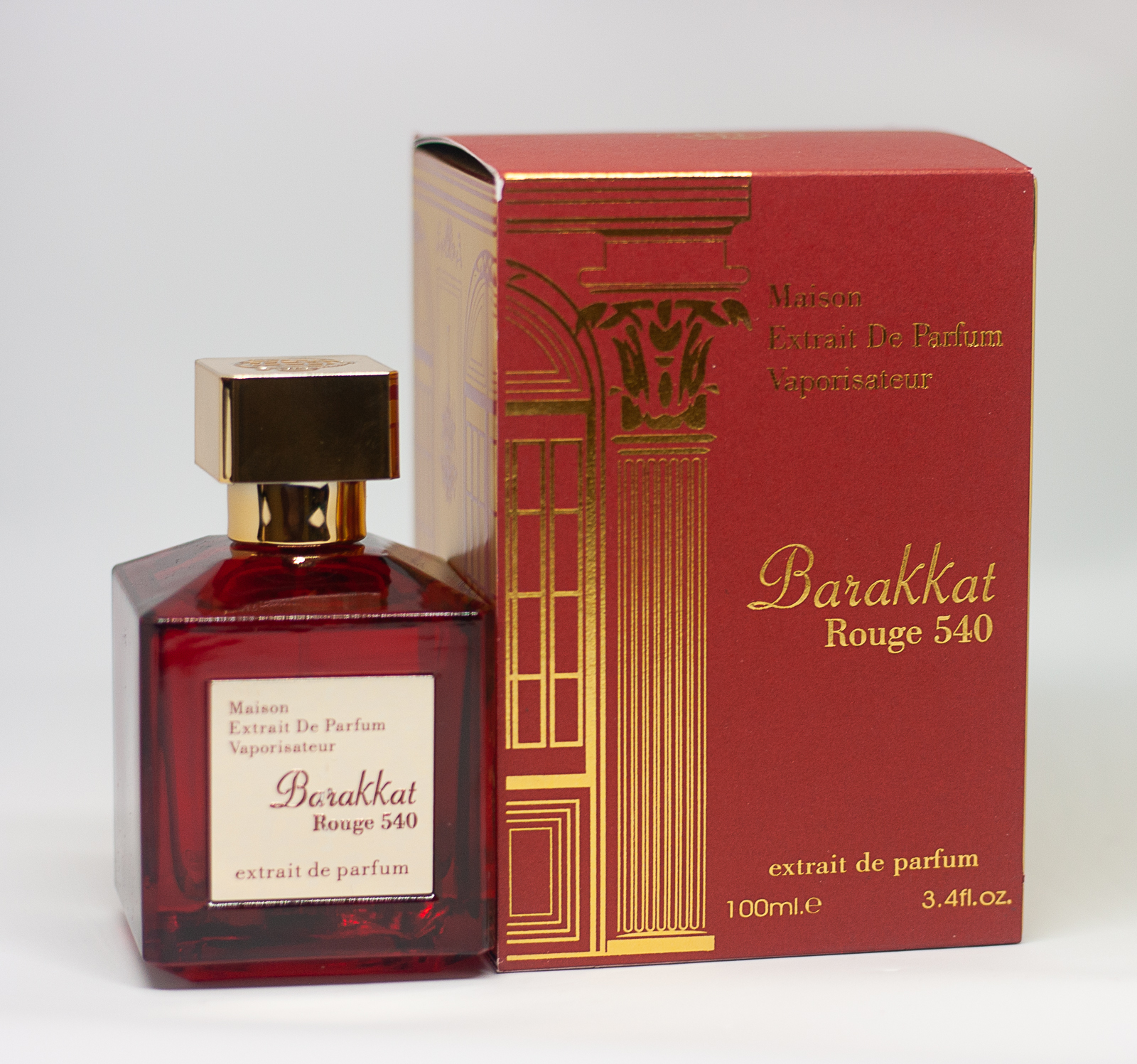 BARAKKAT ROUGE 540 EXTRAIT DE PARFUM 100ML BY FRAGRANCE WORLD